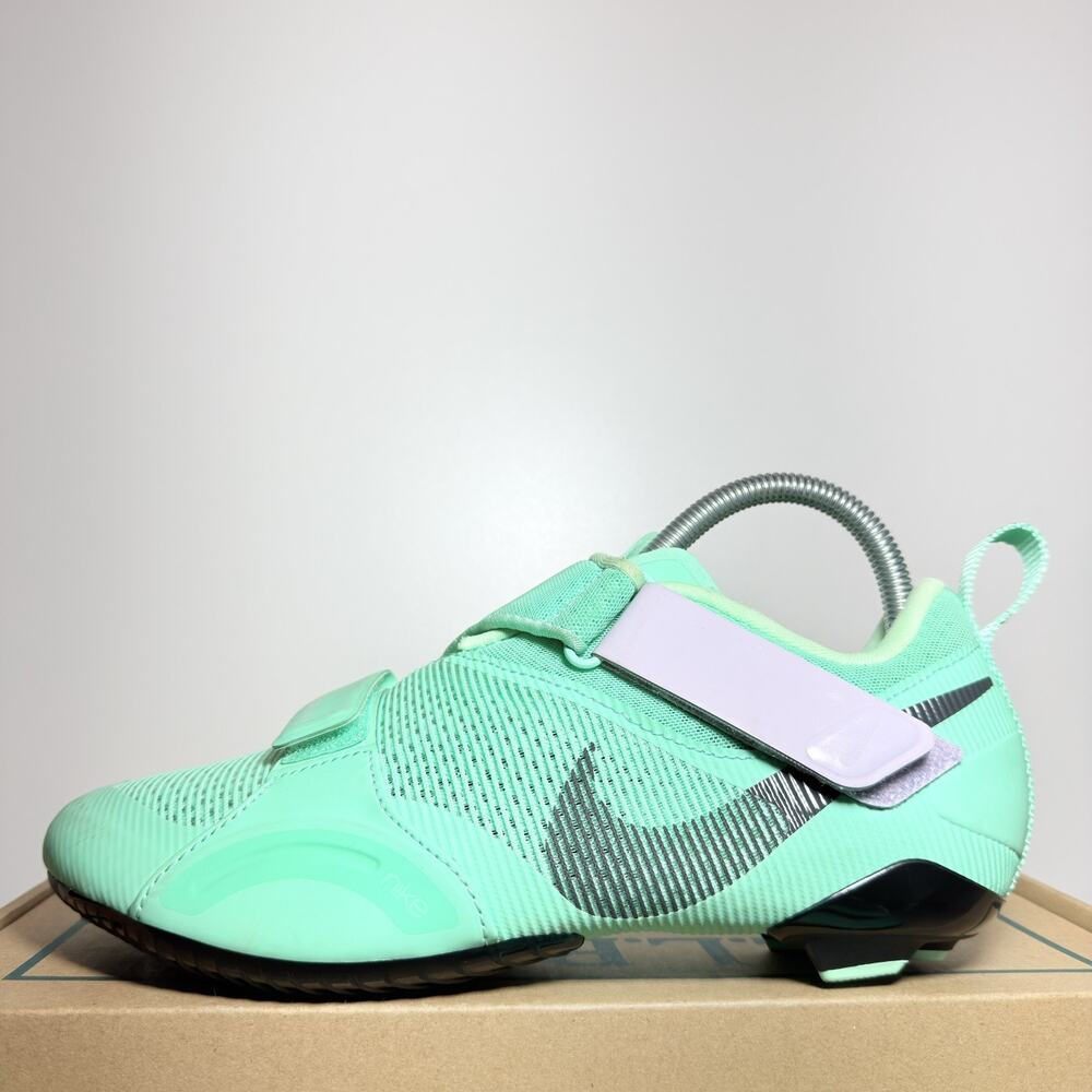 Nike SuperRep Cycle Green Glow Womens Size 8 Indoor Cycling Spin Shoes Peloton